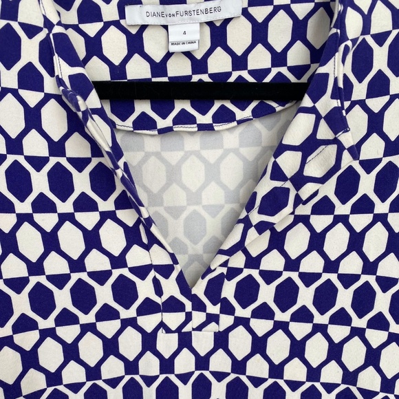 Diane von Furstenberg Casual Dress, Sz 4 - Picture 3 of 5